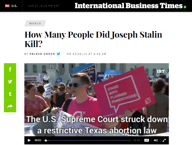 appropriately enough, this was the video that loaded