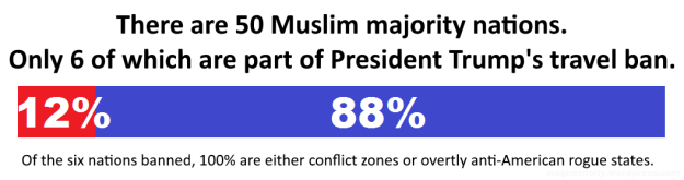 president trump's travel ban percentage of countries banned