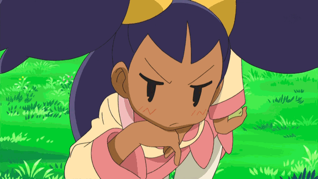 iris sternly regards